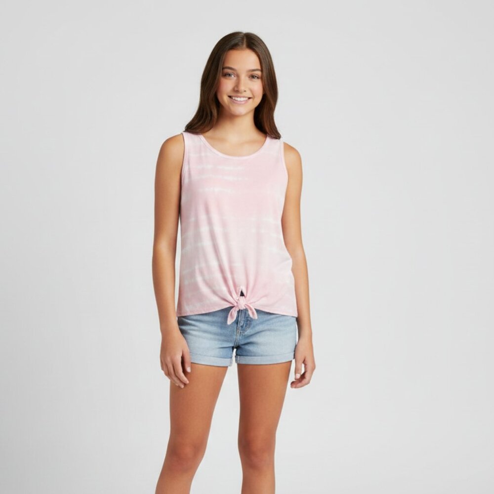SO Pink Tie‑Dye Sleeveless Top – Girls XL (14/16)